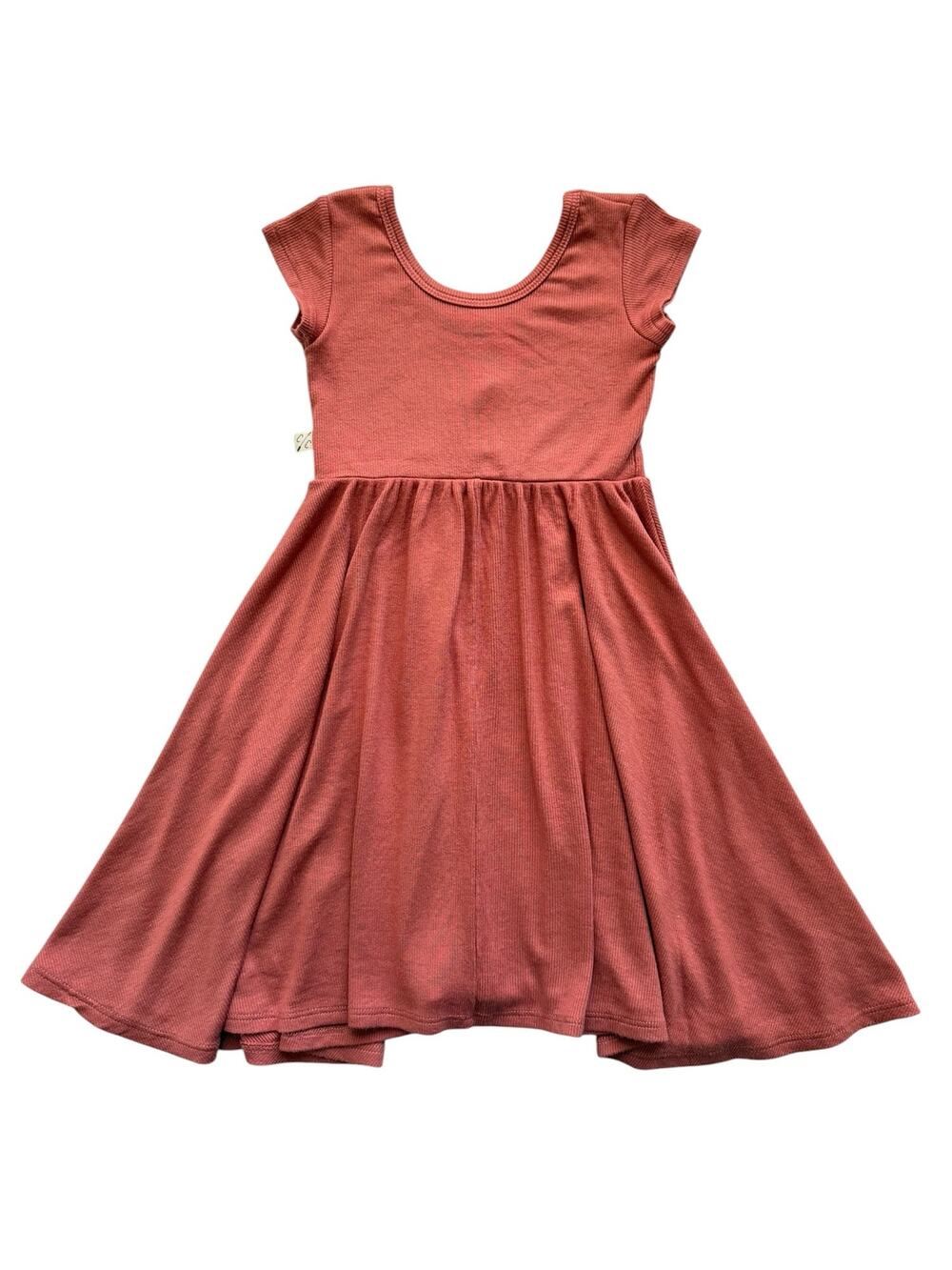 Childhoods Short Sleeve Ribbed Knit Twirl Dress Size 4T